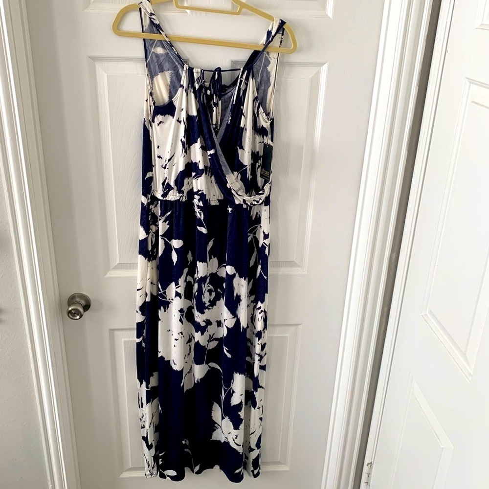 Grass Collection Faux Wrap Maxi Dress